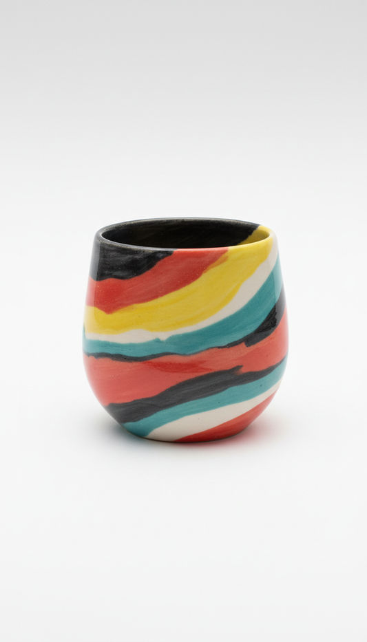 Hand-thrown ceramic mug